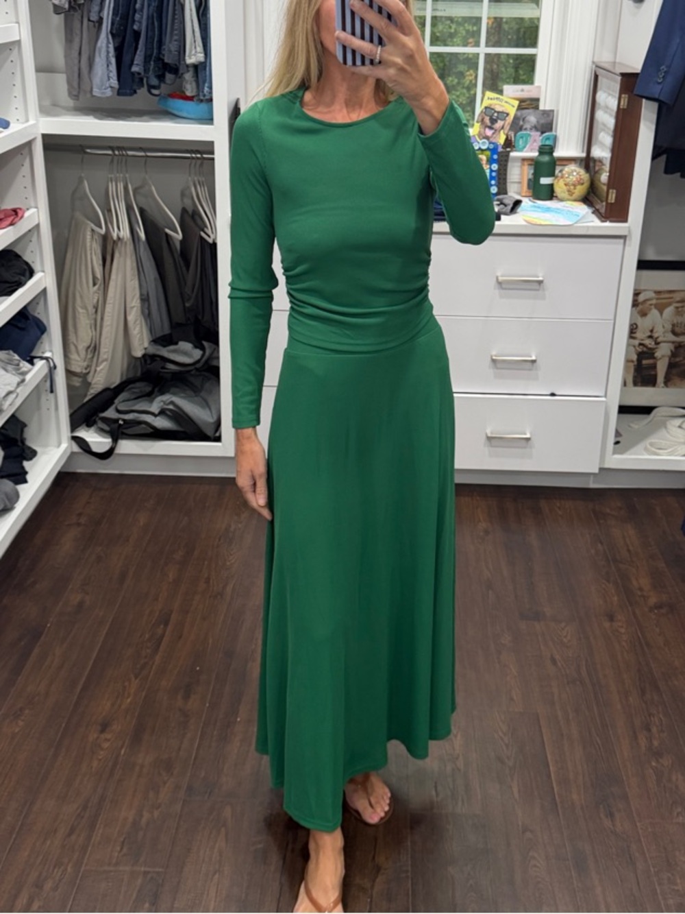 Amazon Women’s Long Sleeve Green Top & Skirt